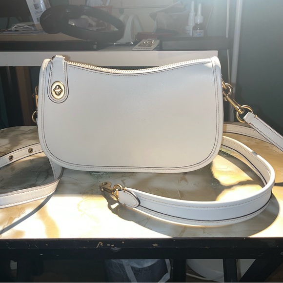Coach Bags Coach Swinger Bag Crossbody White Chalk Brass Poshmark
